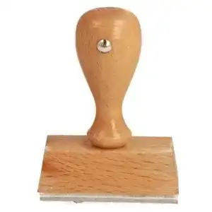 Holzstempel trodat inkl individueller textplatte 50mm breit