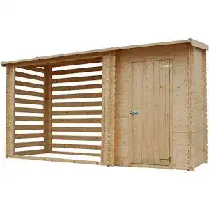Holzunterstand timbela m205 holz geraeteschuppen