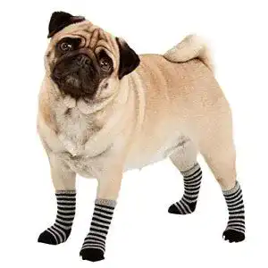 Hundesocken karlie sockies l 45 mm b 35 mm schwarz grau s