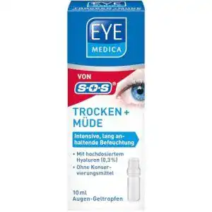 Hyaluron augentropfen eyemedica trocken muede gel