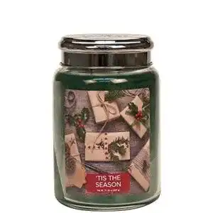 Kerzen im glas village candle tis the season 26 oz glass jar