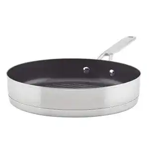 Kitchenaid pfanne kitchenaid 71012 3 ply base runde grillpfanne