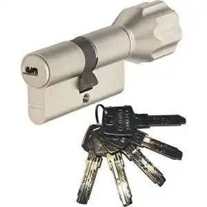 Knaufzylinder abus ec550 laenge z30 k30mm mit 5 schluesseln