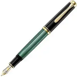 Kolbenfueller pelikan kolbenfuellhalter souveraen m 600 schwarz gruen