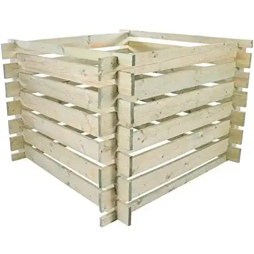 Block Komposter Komposter BELKO Holz 100x100x70cm, 480l Fassungsvermögen 2025 ...