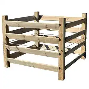 Komposter loggyland holz kompostsilo bio mit zuganker