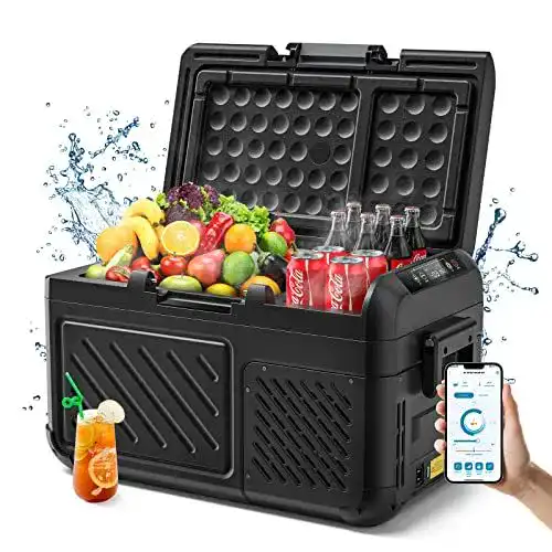 Wolfbox 12V Kompressor Kühlbox mit APP-Steuerung für Auto