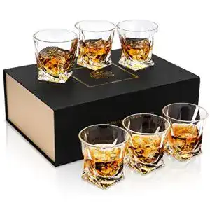 Kristallglas kanars whiskey glaeser set bleifrei kristallglaeser