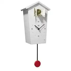 Kuckucksuhr kookoo birdhouse weiss moderne design