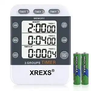 Kurzzeitwecker digital xrexs digitaler 3 kanaele