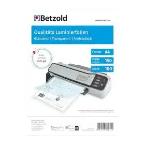 Laminierfolien betzold laminier folien din a4 100 stueck