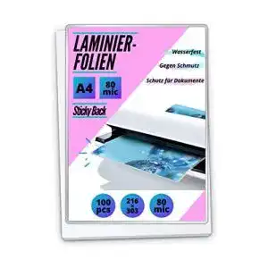 Laminierfolien mk marc kindermann 100 premium heiss din a4