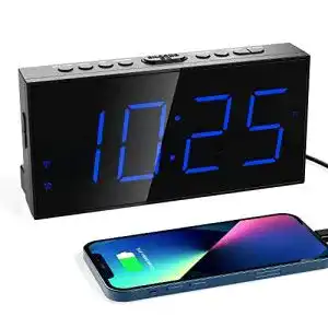 Led wecker mesqool wecker digital tischuhr mit led display
