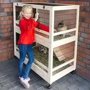 Meerschweinchenkaefig zooprinz edler hasenstall aus holz