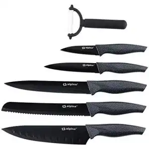 Messerset alpina 6 teiliges messer set brot fleisch allzweck