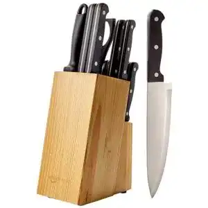 Messerset amazon basics messerblock set 14 stueck schwarz
