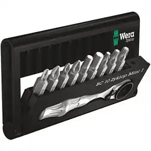 Mini ratschen set wera bit sortiment bit check 10 zyklop mini 1
