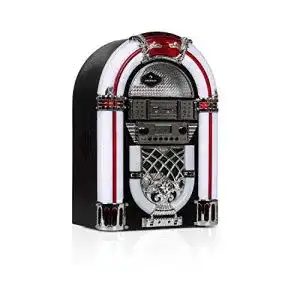 Musikbox auna arizona jukebox retro stereoanlage noir