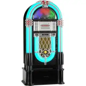 Musikbox beatfoxx goldenage xxl jukebox mit plattenspieler 1