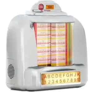 Musikbox beatfoxx nostalgia tisch jukebox mini stereo anlage