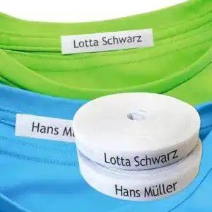 Namensaufkleber kleidung haberdashery online personalisierbare