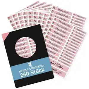Namensaufkleber kleidung stempel fabrik 260 stueck