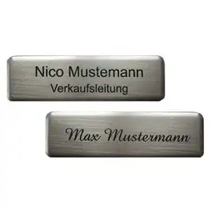Namensschild schmalz aluminium kunststoff incl gravur