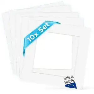 Passepartout photolini 10x10 aussen fuer 7x7 innen 10x saeurefrei
