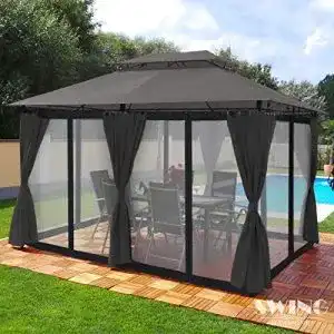 Pavillon 3x4 swing harmonie luxus pavillon 3x4m minzo