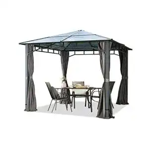 Pavillon 3x4 toolport gartenpavillon 3x3 m wasserdicht alu