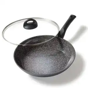 Pfanne mit deckel stoneline ceramic brat 28 cm keramikpfanne