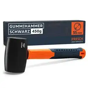 Pflasterhammer presch gummihammer schwarz 450g