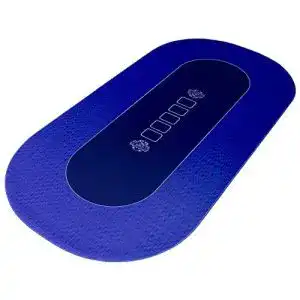 Pokertisch bullets playing cards profi pokermatte blau