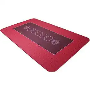 Pokertisch bullets playing cards profi pokermatte rot