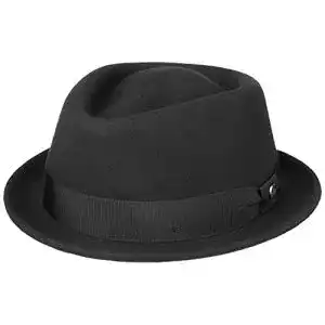 Pork pie hut lierys classic porkpie wollfilzhut damen herren