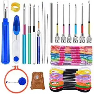 Punch needle ekalee 41 stueck punch nadel set stickerei punch