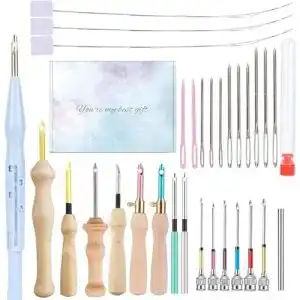 Punch needle imxpw 30 stueck stickerei starter kit punch needle