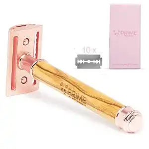Rasierhobel frauen prime art wood rasierhobel rose gold
