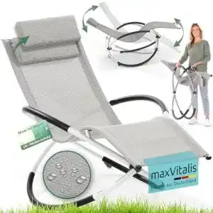 Relaxliege eloneo schaukelliege outdoor mit tasche bis 180 kg