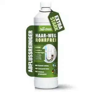 Rohrreinigung bio chem haar weg abflussfrei abflussreiniger 1