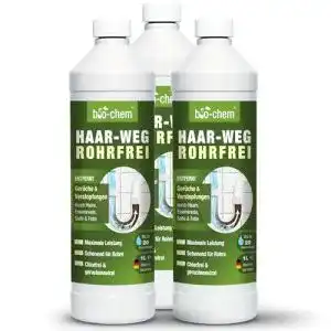 Rohrreinigung bio chem haar weg abflussfrei abflussreiniger