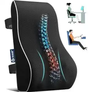 Rueckenkissen qutool aus memory foam lendenkissen