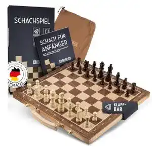 Schachbrett falkenwerk magnetisches schachspiel holz