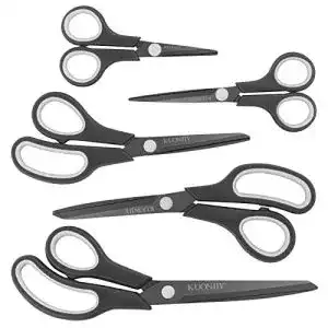Schere kuoniiy set 5 teilig titanbeschichtung m weichem griff