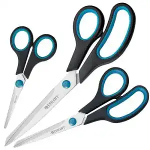 Schere westcott easy grip 3 stueck 3er set universal