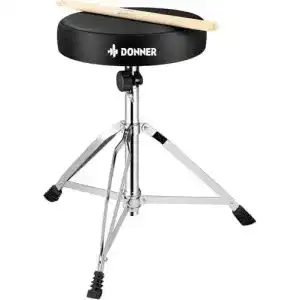 Schlagzeughocker donner drumhocker mit ahorn holz drumsticks