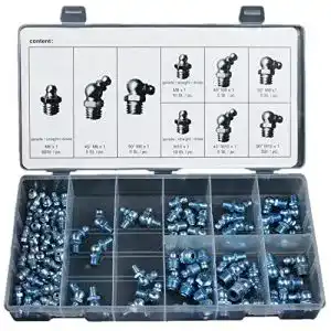 Schmiernippel craft equip 110 tlg sortiment aufbewahrungsbox