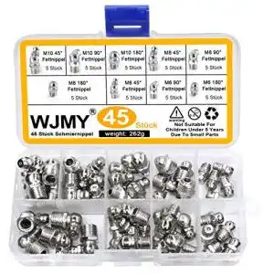 Schmiernippel wjmy fettnippel sortiment 45 stuecke m6 m8 m10