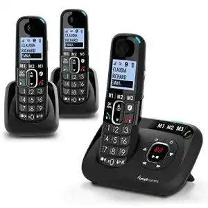 Schnurloses telefon trio amplicomms bigtel 1583 trio schnurloses