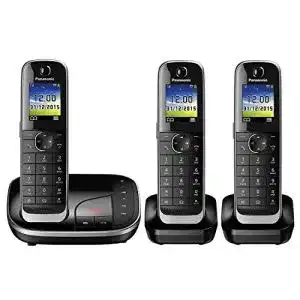 Schnurloses telefon trio panasonic kx tgj323gb familien telefon